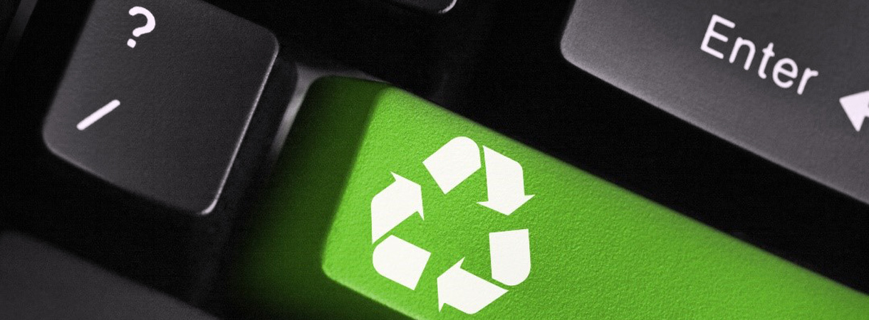 Tastatur mit Recycling-Taste