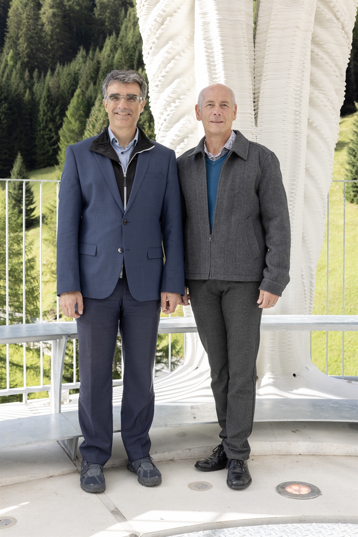 Presidente del Governo Marcus Caduff con il Presidente del Governo Martin Kessler