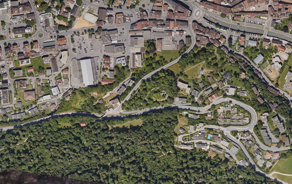 Luftaufnahme Rosenhügel © Stadt Chur