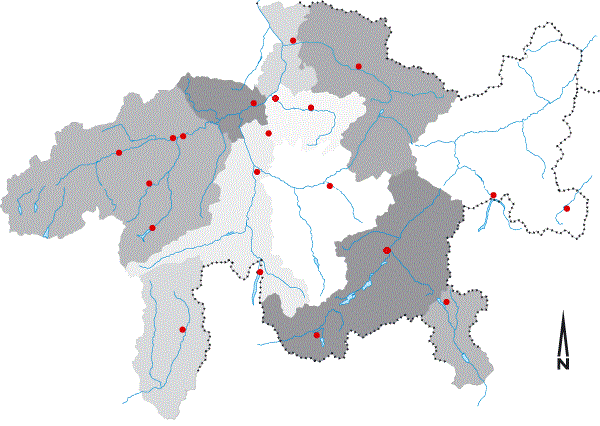 Wasserkraft erleben, wählen Sie einen Standort auf der Karte (Link)