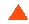 oranges Dreieck als Zeichen in Karte