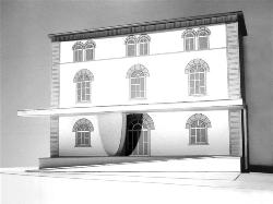 Modellfoto Eingang Grossratsgebäude