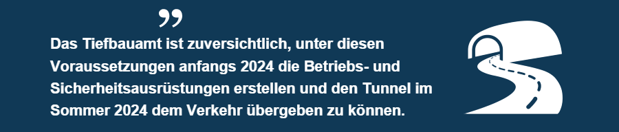 Durchschlag im Tunnel Val Alpetta