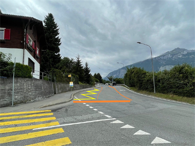 Visualisierung der provisorischen Bushaltestelle