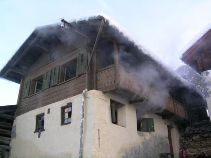 Mottbrand in Scharanser Bauernhaus