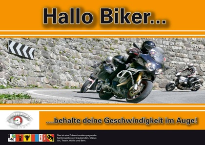 Präventionskampagne 2010 zur Verhinderung von Motorrad-Unfällen