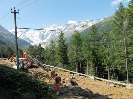 Die Aufräumarbeiten dauerten bis am Sonntagabend