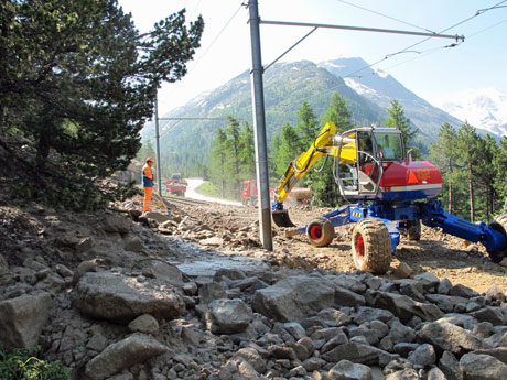 Die Aufräumarbeiten dauerten bis am Sonntagabend
