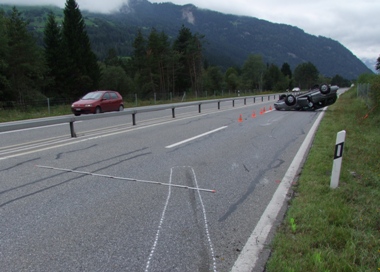 Endlage des Fahrzeugs