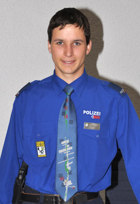 Curdin Brändli erzielte den besten Abschluss aller Absolventen der Polizeischule Ostschweiz