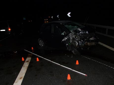VU Splügen Endlage Unfallfahrzeuge