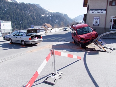 Die Endlage des Verkehrsunfalles