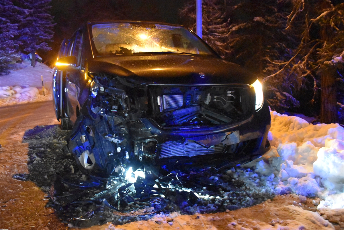 Zweiter total beschädigter Personenwagen in Champfèr