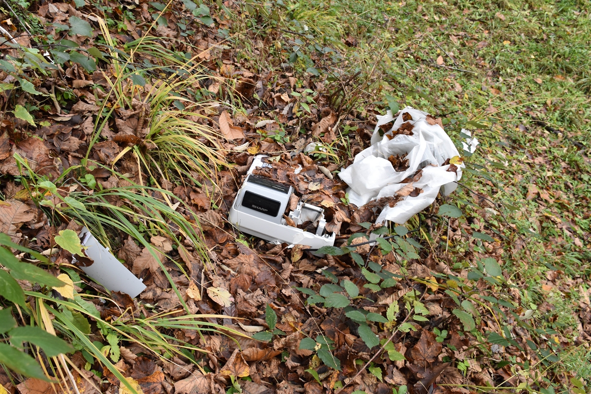 Aufgebrochene Registrierkasse