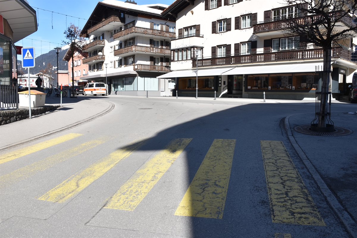 Fussgängerstreifen in Klosters