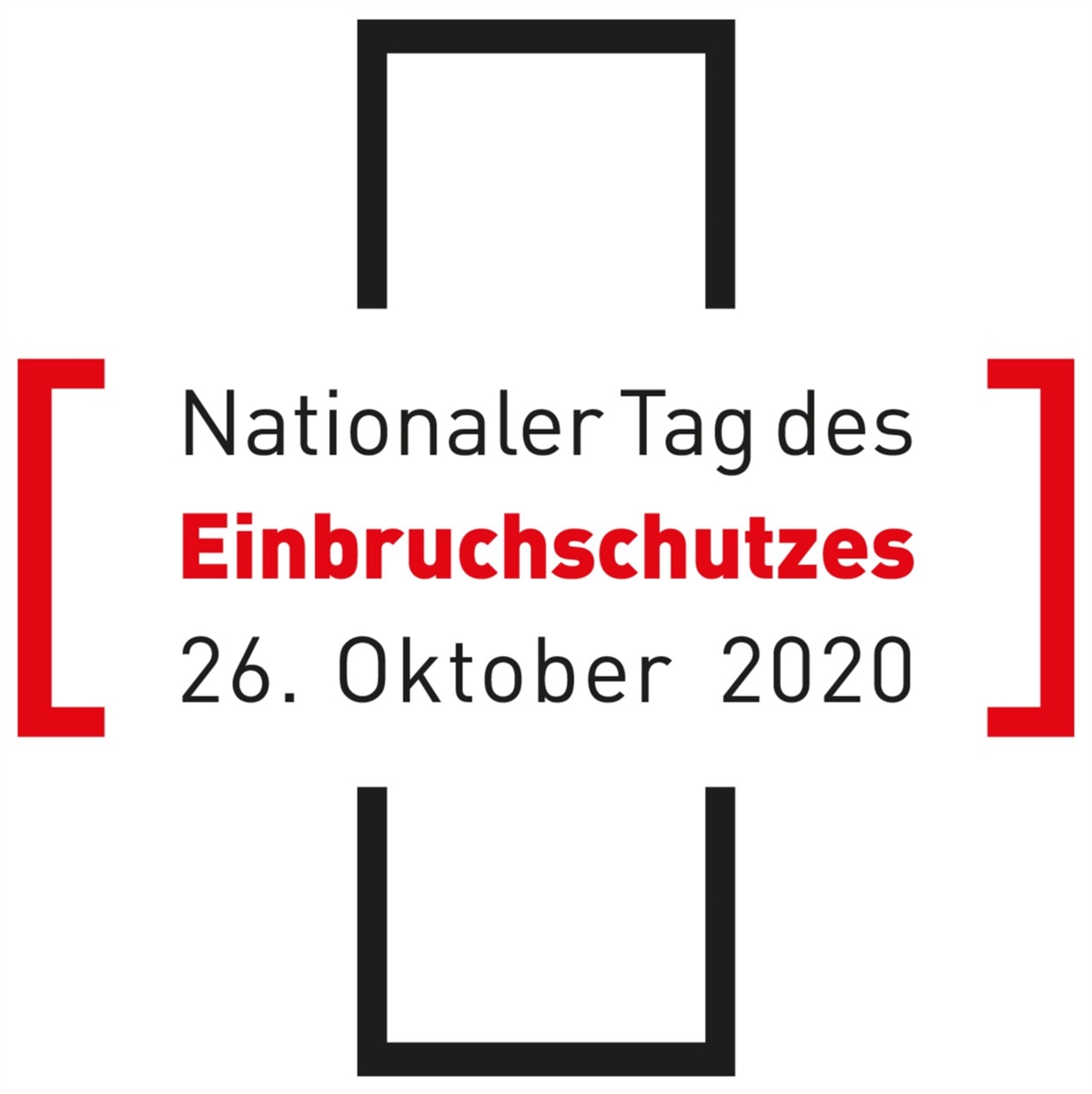 Schweizerkreuz mit dem Text: Nationaler Tag des Einbruchschutzes am 26. Oktober 2020
