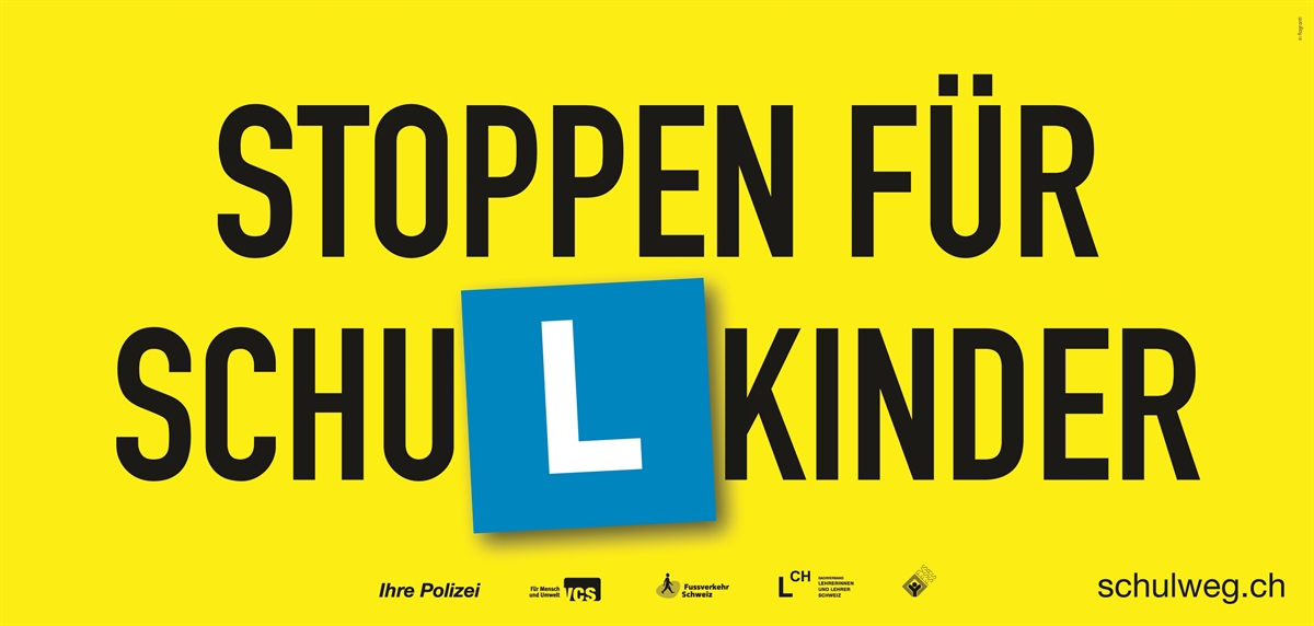 Gelbes Plakat mit Text 
