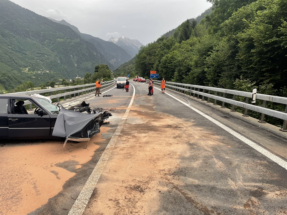 Richtung Norden fahrender Pw