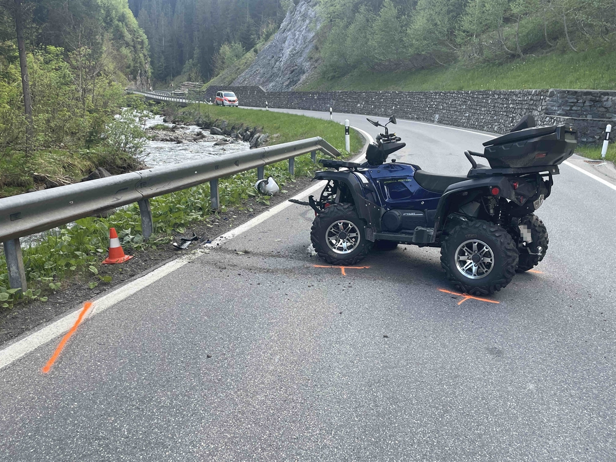 Quadfront in der Leitplanke