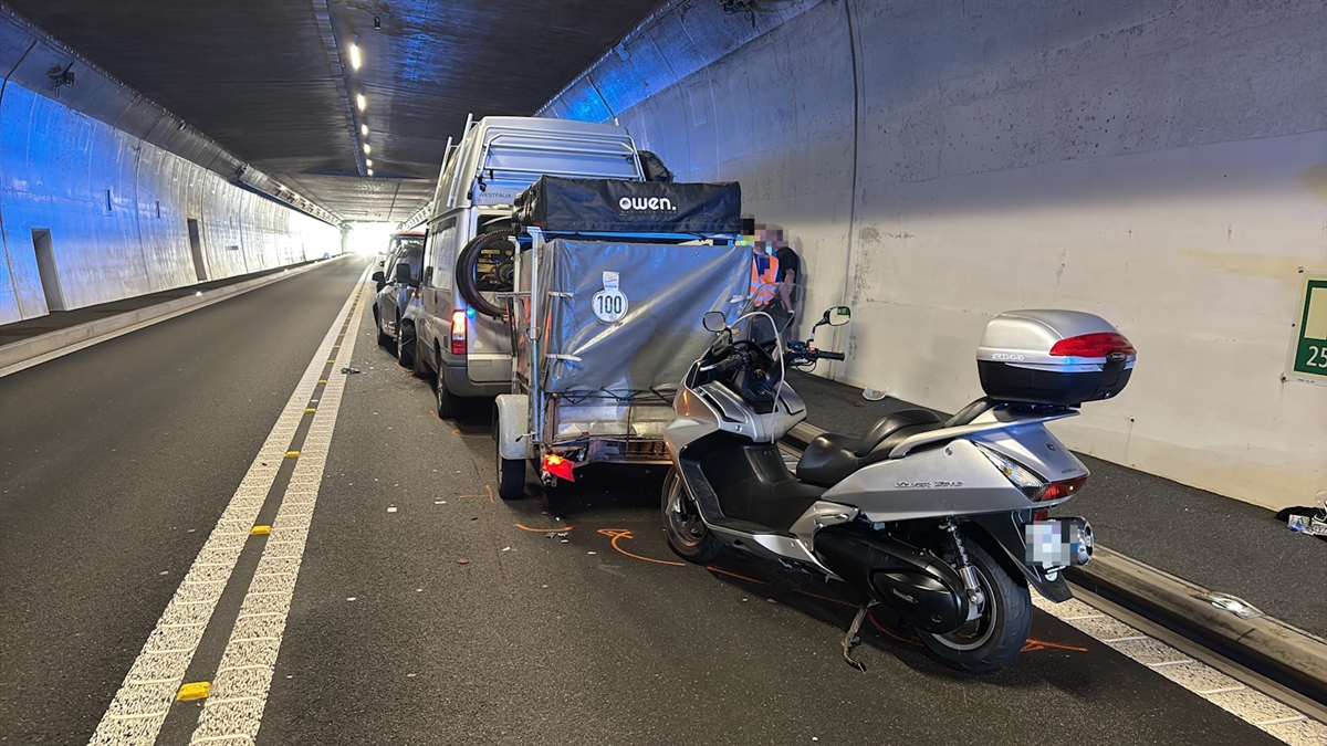 Aufnahme beschädigter Roller