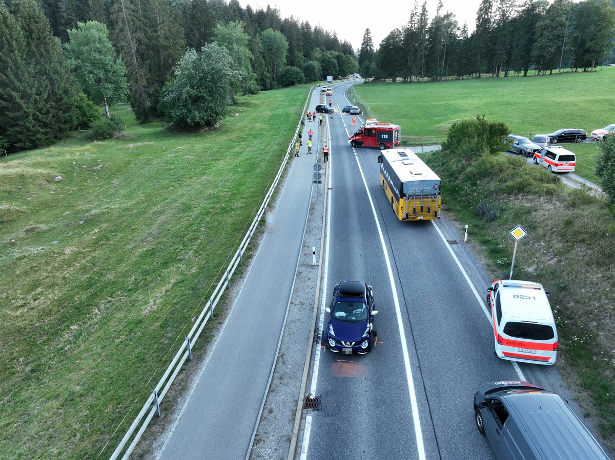 Drohnenaufnahme der Unfallstelle