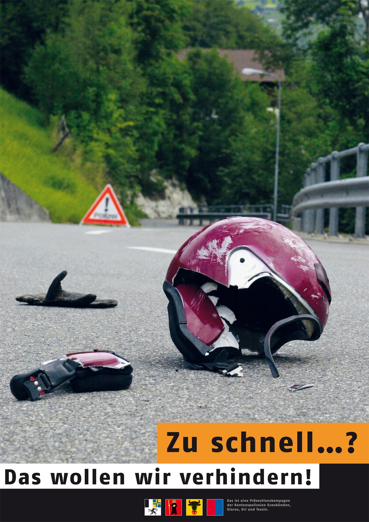 Plakat der Motorradkampagne