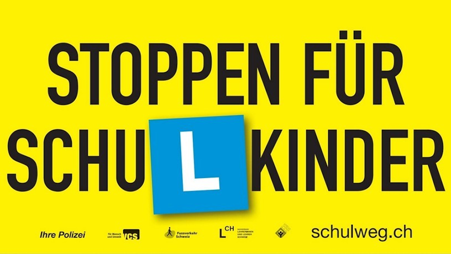 Plakat Stoppen für Schulkinder