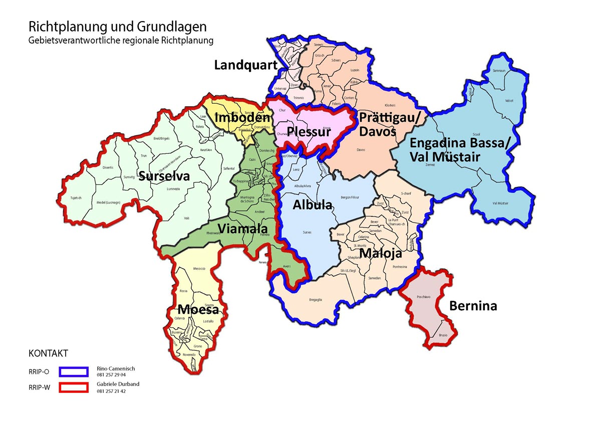 Gebietsverantwortliche regionale Richtplanung