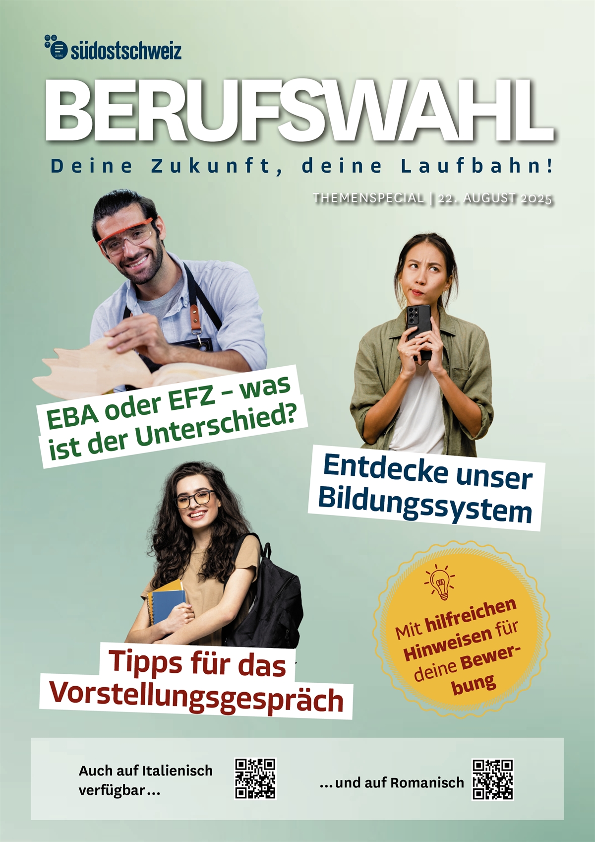 Cover Berufswahlzeitung Deutsch