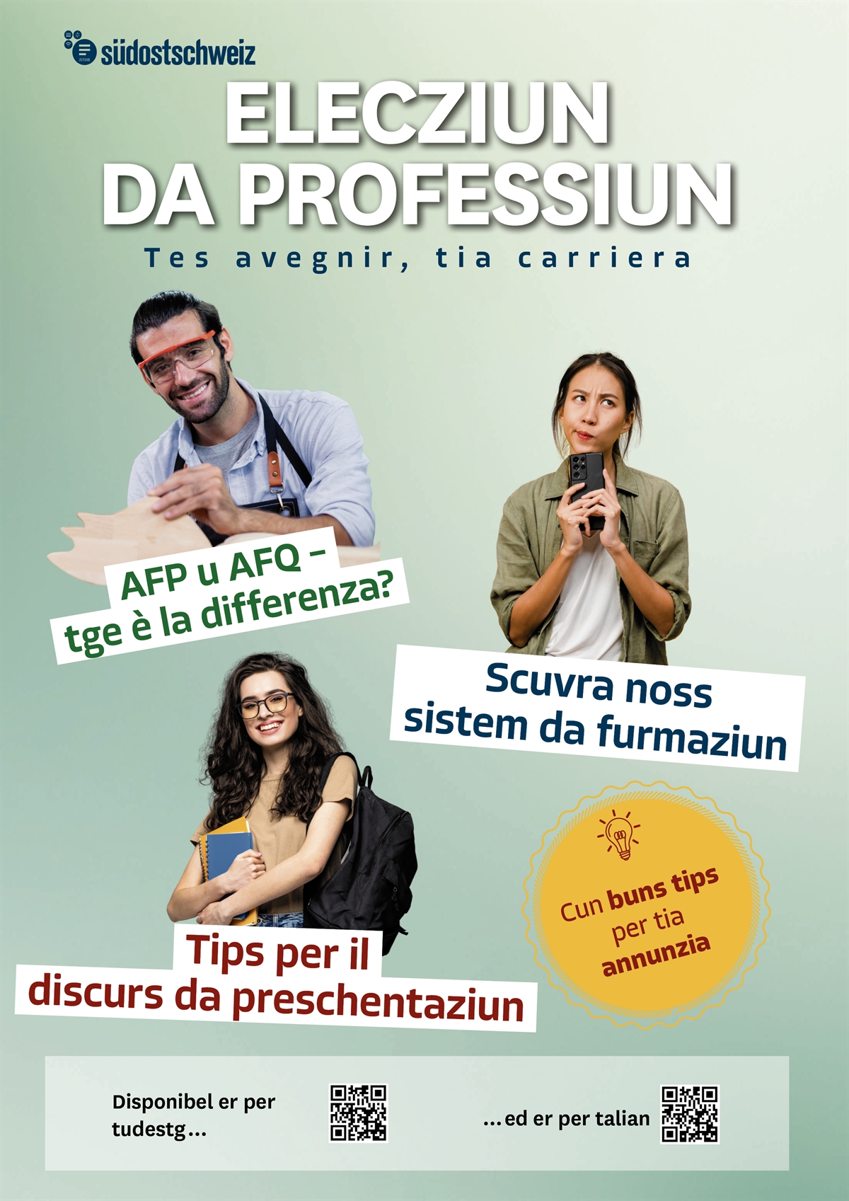 Cover Berufswahlzeitung romanisch