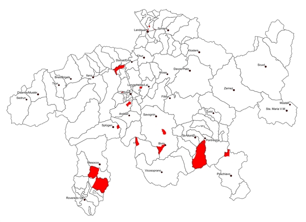Interaktive Karte Pilzschutzgebiete