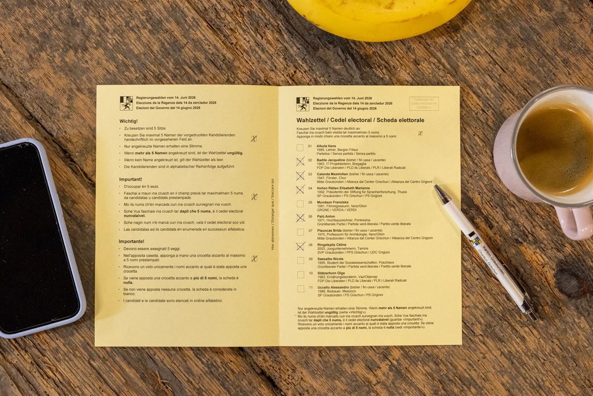 Symbolbild Wahlzettel ausfüllen