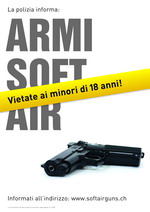 Prevenzione Svizzera della Criminalità: Rivista campagna «Armi Soft Air» 