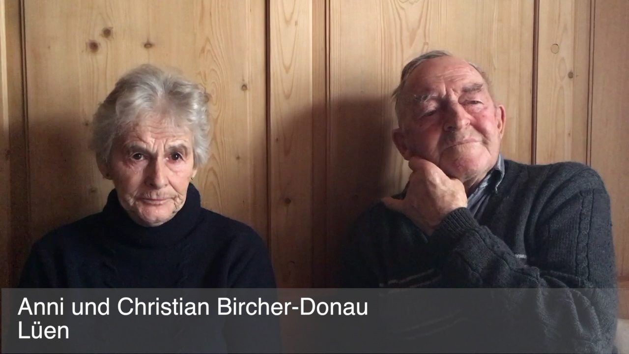 Interview Anni und Christian Bircher-Donau, Lüen
 (2017)