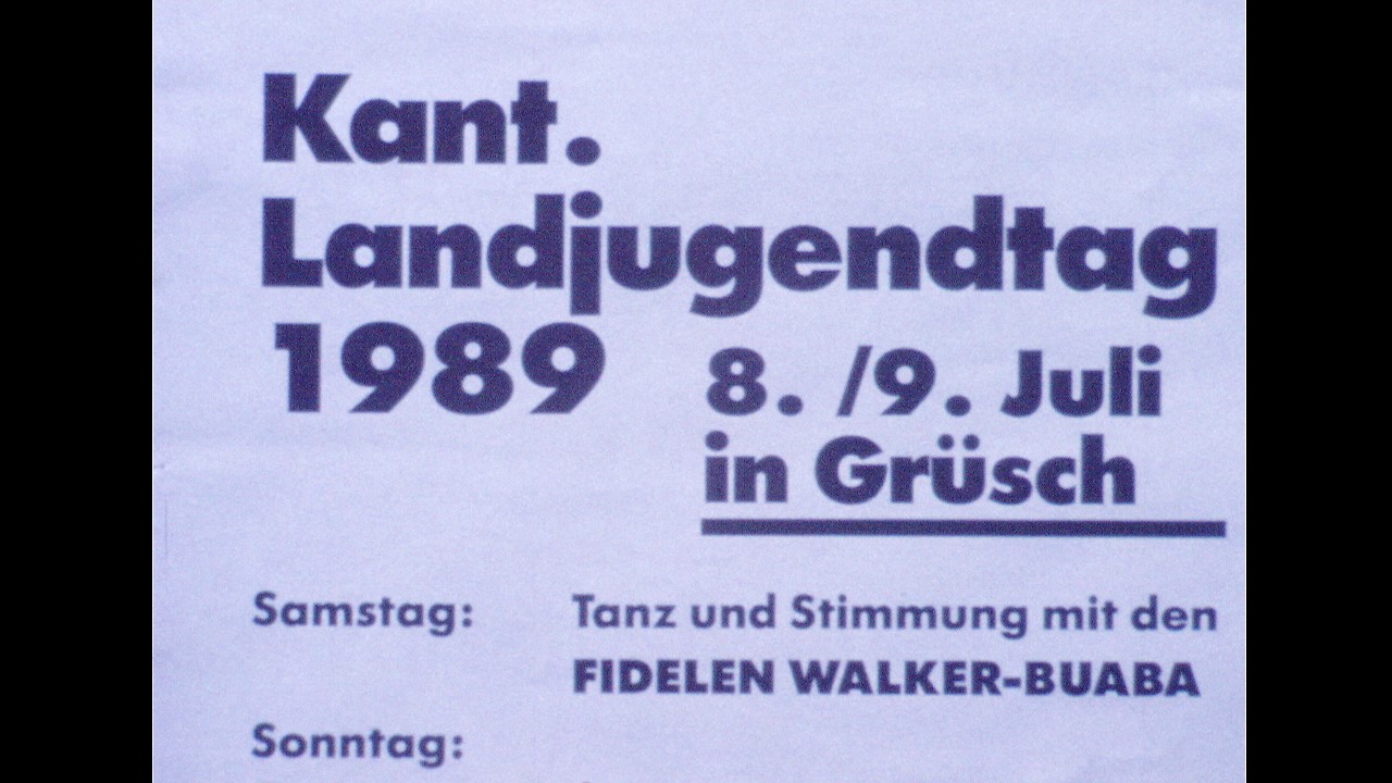 Landjugendtag in Grüsch (Sommer 1989)