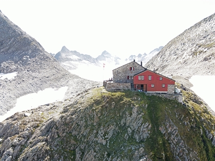 Visualisierung Neubau Cavardiras-Hütte SAC