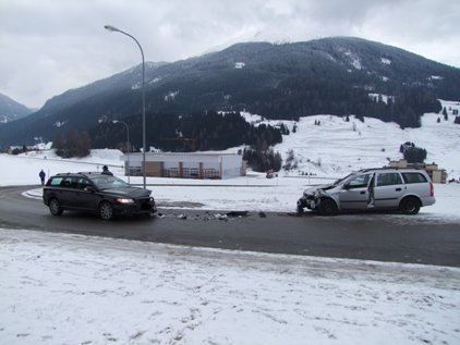 Endlage Verkehrsunfall Savognin 22.1.2011
