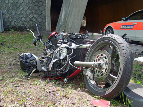 Mit diesem Motorrad verunglückte der 43-jährige Deutsche