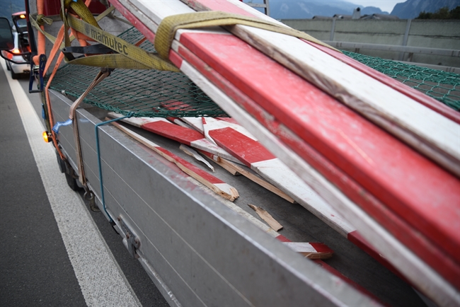 ungenügend gesicherte Ladung