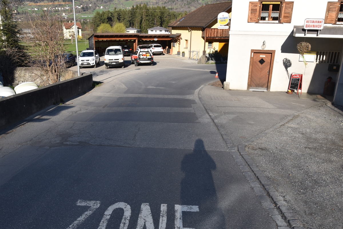 Unfallstelle in Cazis