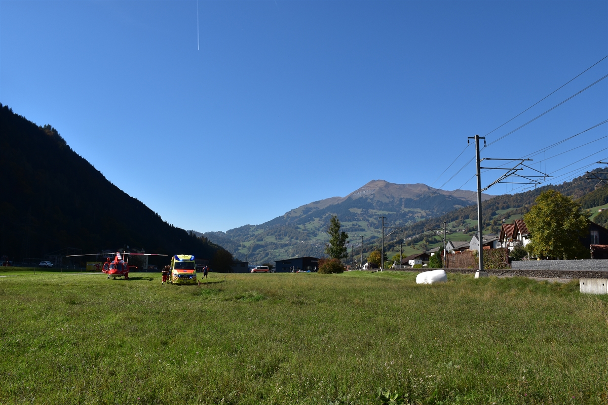 Unfallstelle in Schiers