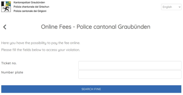 Pay fines online-